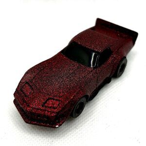 Tyco Red Sparkle Corvette 440-x2 Chassis HO Scale 1:64 Custom Painted